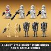 imageLEGO Star Wars Clone Trooper ampamp Battle Droid Battle Pack Set for Kids Buildable Toy Speeder Bike Vehicle TriDroid and Defensive Post Collectible Gift for Boys and Girls Aged 7 and Up 75372Multicolor
