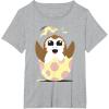 imageStar Wars Easter Porg Hatching Out Of An Egg TShirtHeather Grey