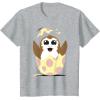 imageStar Wars Easter Porg Hatching Out Of An Egg TShirtHeather Grey