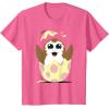 imageStar Wars Easter Porg Hatching Out Of An Egg TShirtPink Heather