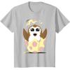 imageStar Wars Easter Porg Hatching Out Of An Egg TShirtSilver Grey