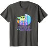 imageStar Wars The Mandalorian Grogu Easter Cutest in GalEggsy TShirtAsphalt Grey
