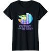 imageStar Wars The Mandalorian Grogu Easter Cutest in GalEggsy TShirtBlack