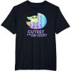 imageStar Wars The Mandalorian Grogu Easter Cutest in GalEggsy TShirtBlack