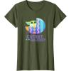 imageStar Wars The Mandalorian Grogu Easter Cutest in GalEggsy TShirtOlive Green