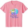 imageStar Wars The Mandalorian Grogu Easter Cutest in GalEggsy TShirtPink