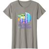 imageStar Wars The Mandalorian Grogu Easter Cutest in GalEggsy TShirtSlate Grey