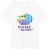 imageStar Wars The Mandalorian Grogu Easter Cutest in GalEggsy TShirtWhite
