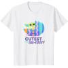 imageStar Wars The Mandalorian Grogu Easter Cutest in GalEggsy TShirtWhite