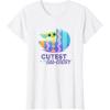 imageStar Wars The Mandalorian Grogu Easter Cutest in GalEggsy TShirtWhite
