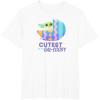 imageStar Wars The Mandalorian Grogu Easter Cutest in GalEggsy TShirtWhite