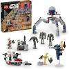 imageLEGO Star Wars Clone Trooper ampamp Battle Droid Battle Pack Set for Kids Buildable Toy Speeder Bike Vehicle TriDroid and Defensive Post Collectible Gift for Boys and Girls Aged 7 and Up 75372Multicolor