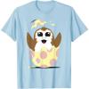 imageStar Wars Easter Porg Hatching Out Of An Egg TShirtBaby Blue