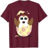 imageStar Wars Easter Porg Hatching Out Of An Egg TShirtBurgundy