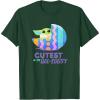 imageStar Wars The Mandalorian Grogu Easter Cutest in GalEggsy TShirtDark Green