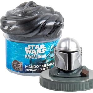 imageOfficial STAR WARS Slime 3Pack Galaxy Slime Kit Includes Darth Vader The Mandalorian Grogu Perfect for Goodie Bags Desk Toys Star Wars Merch Star Wars Toys Bulk Party Favors for Kids 812Mando Metallic Slime