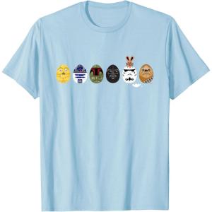 imageStar Wars Classic Characters Easter Eggs Spring TShirtBaby Blue