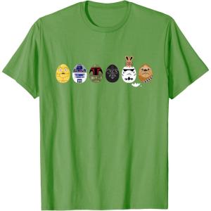 imageStar Wars Classic Characters Easter Eggs Spring TShirtGrass Green