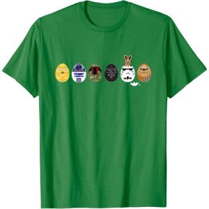 imageStar Wars Classic Characters Easter Eggs Spring TShirtKelly Green