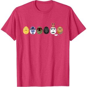 imageStar Wars Classic Characters Easter Eggs Spring TShirtRed Heather