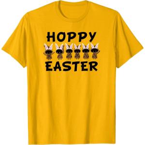 imageStar Wars Easter Jawas Bunny Ear LineUp Hoppy Easter TShirtGolden Yellow