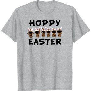 imageStar Wars Easter Jawas Bunny Ear LineUp Hoppy Easter TShirtHeather Grey