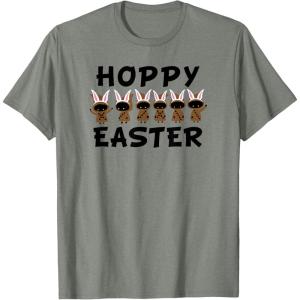 imageStar Wars Easter Jawas Bunny Ear LineUp Hoppy Easter TShirtOlive Heather