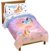 imageJay Franco Star Wars The Mandalorian Hello Grogu 7 Piece Full Size Bed Set  Includes Comforter ampamp Sheet Set  Super Soft Kids Bedding Fade Resistant Microfiber Official Star Wars ProductMulti  Bluey