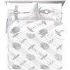 imageJay Franco Star Wars The Mandalorian Hello Grogu 7 Piece Full Size Bed Set  Includes Comforter ampamp Sheet Set  Super Soft Kids Bedding Fade Resistant Microfiber Official Star Wars ProductWhite  Star Wars