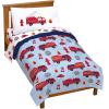 imageJay Franco Star Wars The Mandalorian Hello Grogu 7 Piece Full Size Bed Set  Includes Comforter ampamp Sheet Set  Super Soft Kids Bedding Fade Resistant Microfiber Official Star Wars ProductBlue  Fire Truck