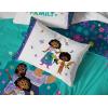imageJay Franco Star Wars The Mandalorian Hello Grogu 7 Piece Full Size Bed Set  Includes Comforter ampamp Sheet Set  Super Soft Kids Bedding Fade Resistant Microfiber Official Star Wars ProductTeal  Encanto
