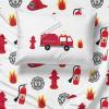 imageJay Franco Star Wars The Mandalorian Hello Grogu 7 Piece Full Size Bed Set  Includes Comforter ampamp Sheet Set  Super Soft Kids Bedding Fade Resistant Microfiber Official Star Wars ProductBlue  Fire Truck