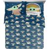 imageJay Franco Star Wars The Mandalorian Hello Grogu 7 Piece Full Size Bed Set  Includes Comforter ampamp Sheet Set  Super Soft Kids Bedding Fade Resistant Microfiber Official Star Wars ProductGray  Mandalorian
