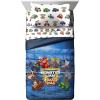 imageJay Franco Star Wars The Mandalorian Hello Grogu 7 Piece Full Size Bed Set  Includes Comforter ampamp Sheet Set  Super Soft Kids Bedding Fade Resistant Microfiber Official Star Wars ProductBlue  Monster Jam