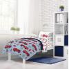 imageJay Franco Star Wars The Mandalorian Hello Grogu 7 Piece Full Size Bed Set  Includes Comforter ampamp Sheet Set  Super Soft Kids Bedding Fade Resistant Microfiber Official Star Wars ProductBlue  Fire Truck