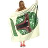 imageNorthwest Star Wars Silk Touch Throw Blanket 50quot x 60quot Art DecoBoba Fett Decorated Helmet