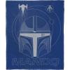 imageNorthwest Star Wars Silk Touch Throw Blanket 50quot x 60quot Art DecoSilver Mando