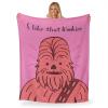 imageNorthwest Star Wars Silk Touch Throw Blanket 50quot x 60quot Art DecoThat Wookie