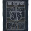 imageNorthwest Star Wars Silk Touch Throw Blanket 50quot x 60quot Art DecoThis is the Way
