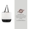imagePICNIC TIME Coronado Canvas and Willow Basket Tote Picnic Tote Bag Beach ToteDisney 100  White Canvas With Black Accents