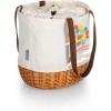 imagePICNIC TIME Coronado Canvas and Willow Basket Tote Picnic Tote Bag Beach ToteDisney Pixar Up  Beige Canvas