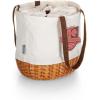 imagePICNIC TIME Coronado Canvas and Willow Basket Tote Picnic Tote Bag Beach ToteHarry Potter Gryffindor  Beige Canvas