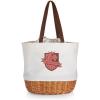 imagePICNIC TIME Coronado Canvas and Willow Basket Tote Picnic Tote Bag Beach ToteHarry Potter Gryffindor  Beige Canvas