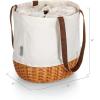 imagePICNIC TIME Coronado Canvas and Willow Basket Tote Picnic Tote Bag Beach ToteHarry Potter Slytherin  Beige Canvas