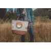 imagePICNIC TIME Coronado Canvas and Willow Basket Tote Picnic Tote Bag Beach ToteStar Wars Mandalorian Grogu  Beige Canvas