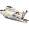 imageSTAR WARS Micro Galaxy Squadron Phantom Shuttle  5Inch Vehicle with Folding Wings and Removable Hatch Plus Two 1Inch Micro Figure AccessoriesPhantom Shuttle