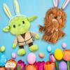 imageStar Wars 2PC Easter 6quot Stormtrooper ampamp Darth Vader Squeaker Pet Toys Set of Two Plush Squeaker Easter  Pair Toys for Dogs Easter Stuffed Darth Vader ampamp StormtrooperChewbacca Bunny