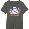imageStar Wars These Are Not the Eggs Were Looking For Easter TShirtAsphalt Grey