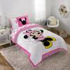imageJay Franco Star Wars The Mandalorian Hello Grogu 7 Piece Full Size Bed Set  Includes Comforter ampamp Sheet Set  Super Soft Kids Bedding Fade Resistant Microfiber Official Star Wars ProductWhite  Minnie Mouse