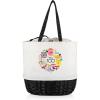 imagePICNIC TIME Coronado Canvas and Willow Basket Tote Picnic Tote Bag Beach ToteDisney 100  White Canvas With Black Accents